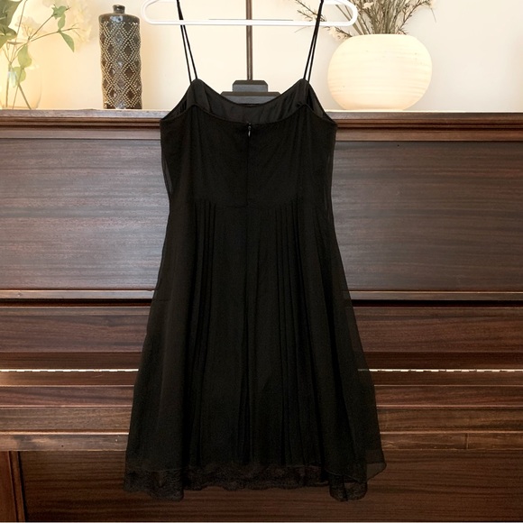 ANNA SUI for Anthropologie, 90's Style, Black Silk Dress, Size 6 - Picture 6 of 9